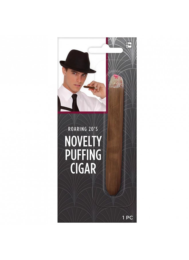 Brown Fake Puff Cigar Costume Accessory - 4.5