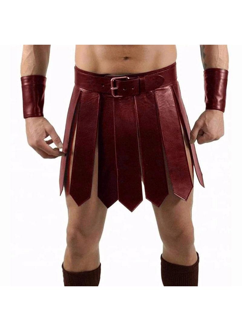 Medieval Roman Gown Cosplay Warrior Costume Red