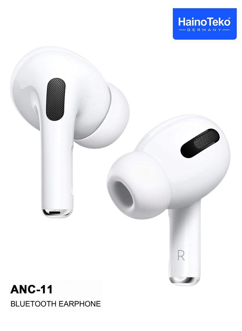 Haino Teko ANC11 Bluetooth Earphones With Digital Display Active Noise Cancellation Super Clear Microphone and Deep Bass Comaptible With Android Mobiles and Tablets