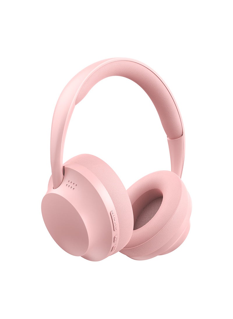 P7235 Wireless Bluetooth Headphones 3D Full-Cover Ear Pads Pink