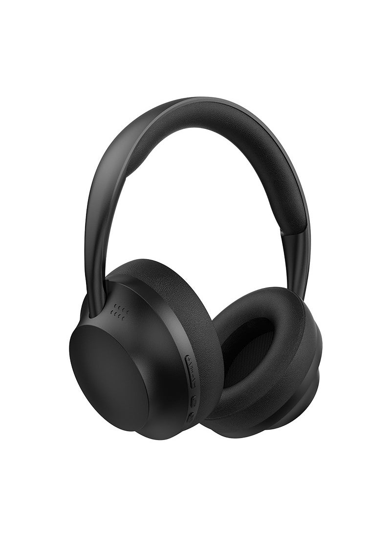 P7235 Wireless Bluetooth Headphones 3D Full-Cover Ear Pads Black