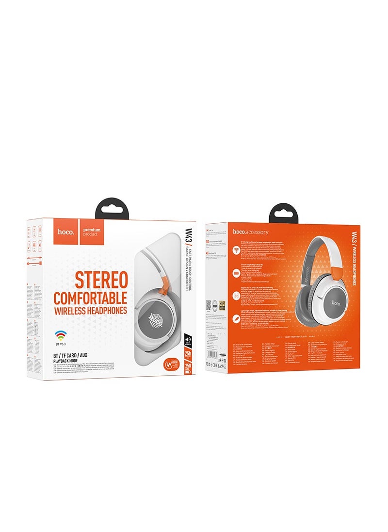 hoco. W43 Adventure Bluetooth Headphones – Bluetooth 5.2, 25-Hour Playback, Multi-Mode Support