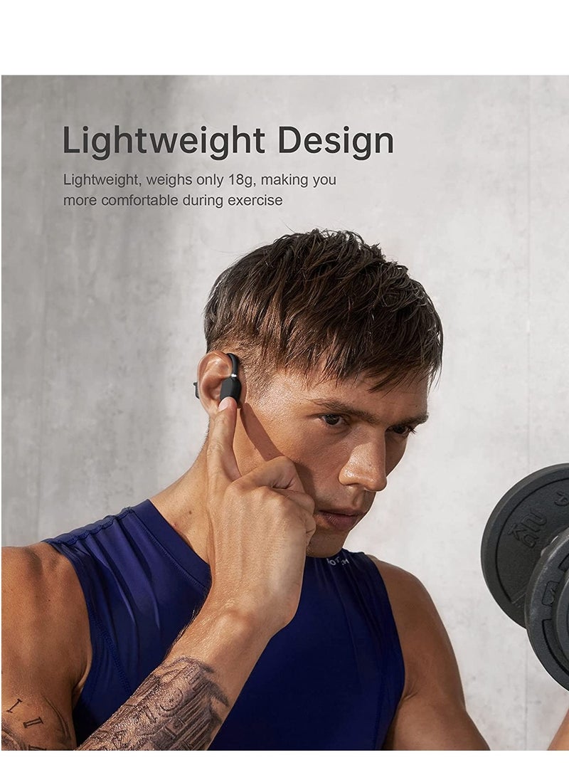 Wireless Bluetooth Neckband Sports Earbuds with Sweatproof Air Conduction Design