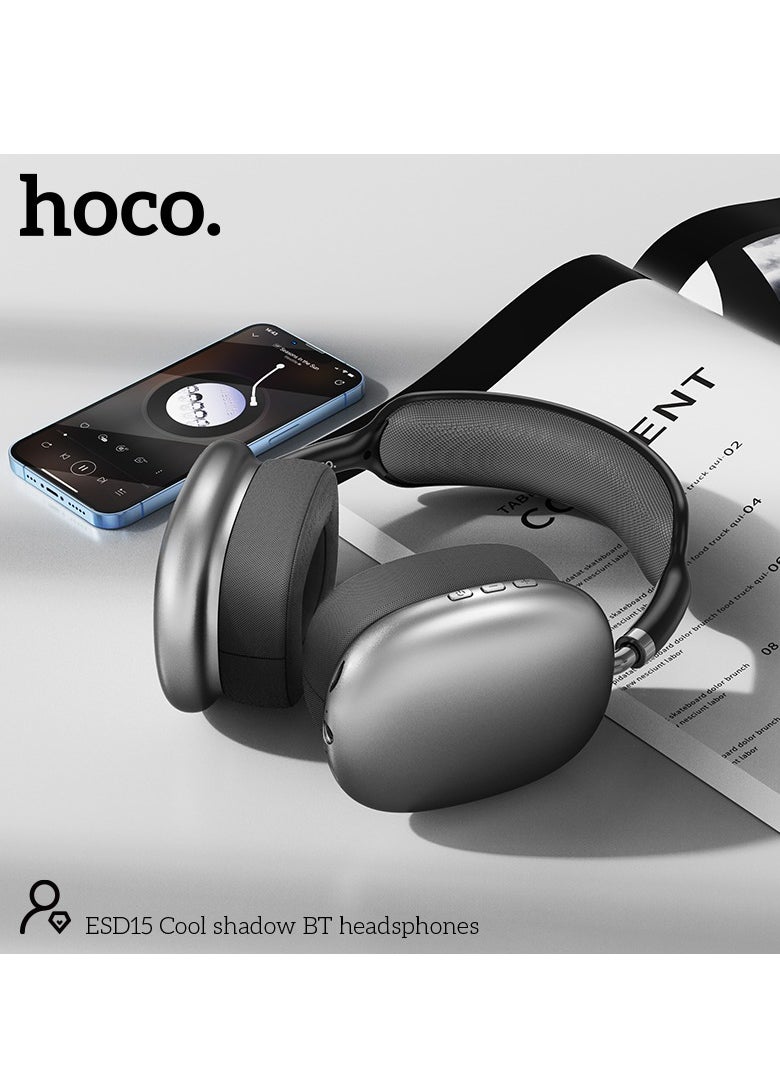 hoco. ESD15 Bluetooth Over-Ear Headphones – Bluetooth 5.3, 12-Hour Playback, TF Card Support
