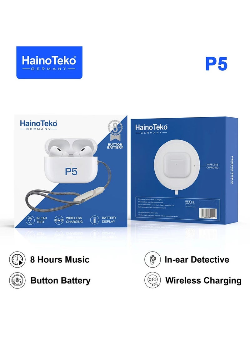 Haino Teko P5 Bluetooth Earbuds With Mic Compatible With iPhone 11