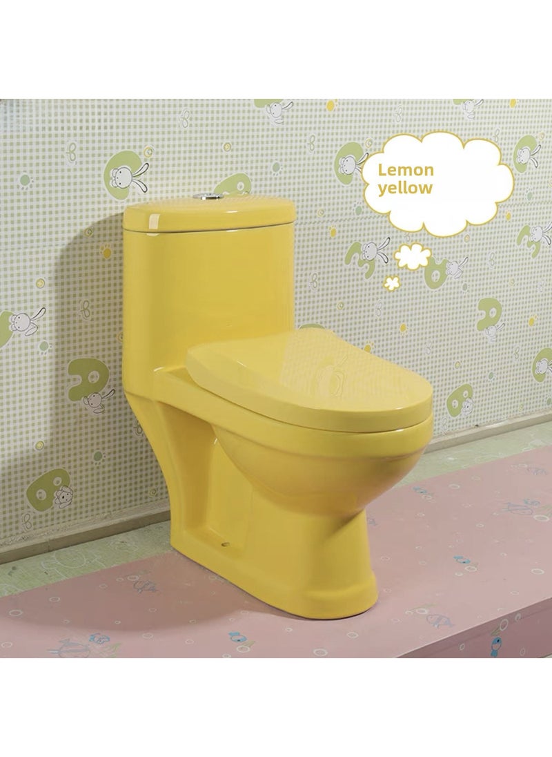 Ceramic Kids Toilet Colorful Potty Trainer A yellow toilet