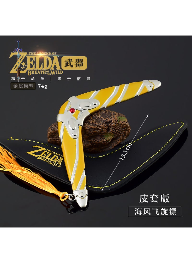 1 x 5 pcs Legend of Zelda 15cm Boomerang Model Sea Breeze Boomerang Leather Cover Edition (14cm)