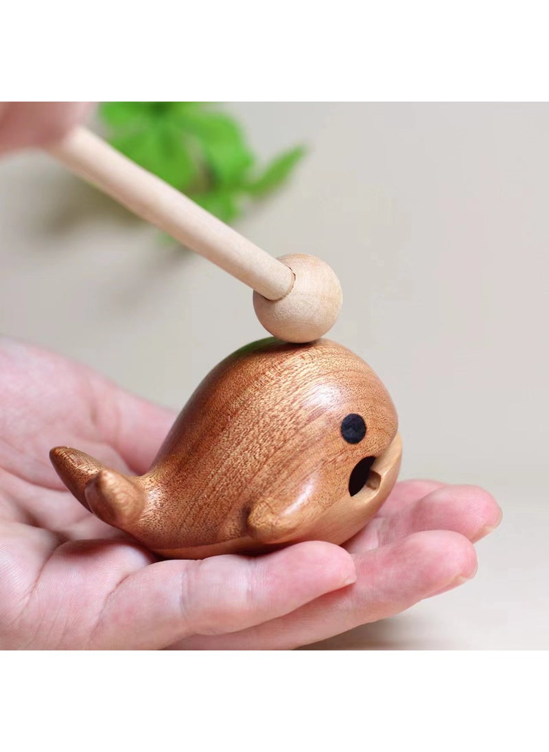 Wooden Whale Desk Toy for Stress Relief New whale wood fish