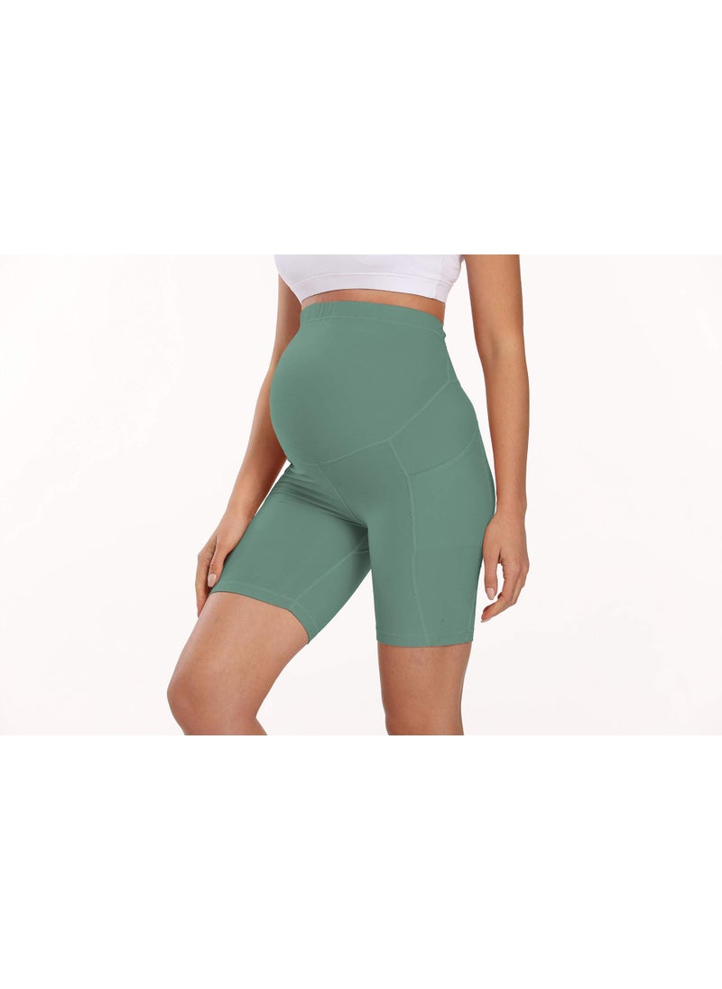 1 x 5 pcs Slimming Maternity Pants Yoga Fitness Light green