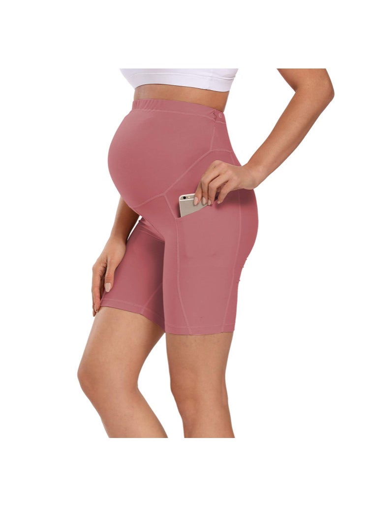 1 x 5 pcs Slimming Maternity Pants Yoga Fitness Pink