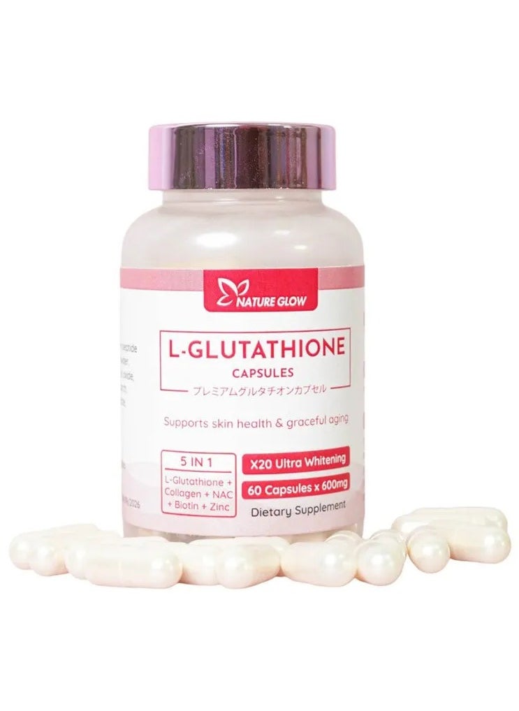 Nature Glow, L-Glutathione 60Capsules