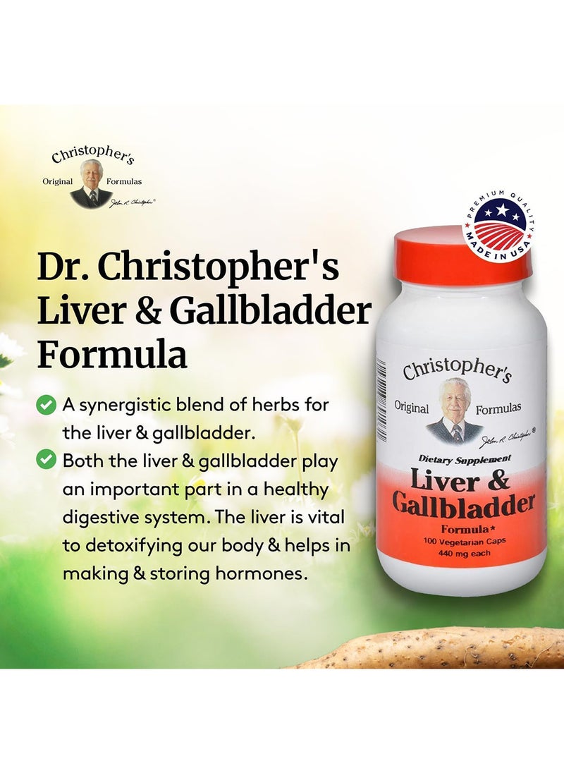 Original Formulas Liver And Gall Bladder Formula Capsules 100 Count