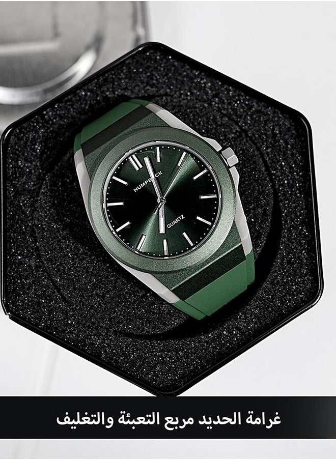 New Creative Quartz Watch for Men Sport Waterproof Watches 2303 green