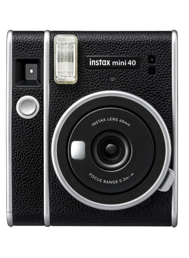 Instax mini 40 Instant Photo Kit (Black)