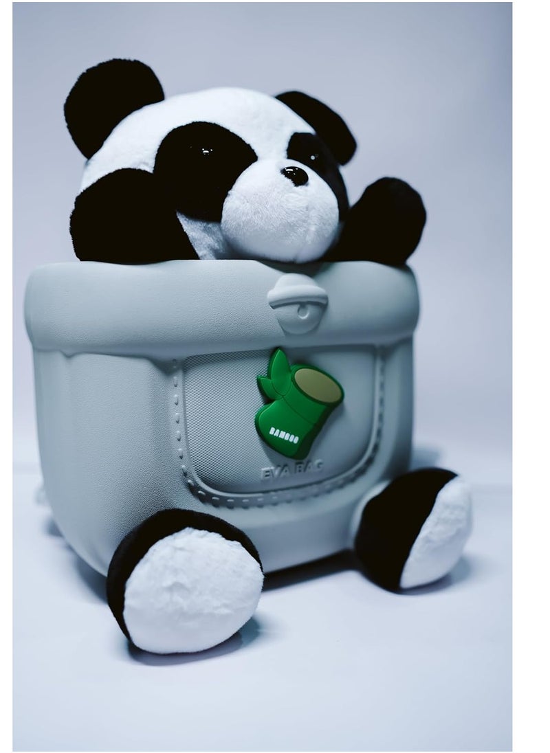 Plush Panda Stuffed Toy with Bamboo Bag 1pc