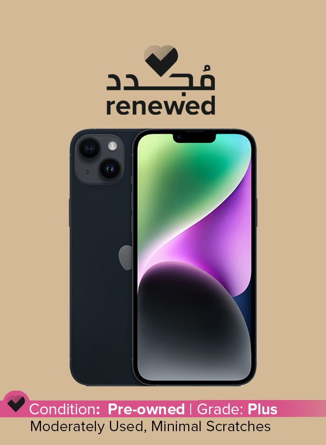 Renewed - iPhone 14 Plus 128GB Midnight 5G With FaceTime