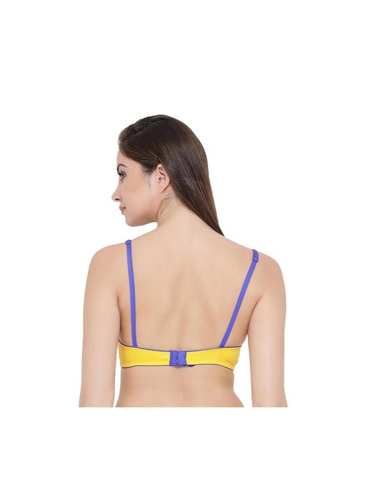 Clovia Women's Cotton Non Padded Wire Free Half Cup Full-Coverage Bra