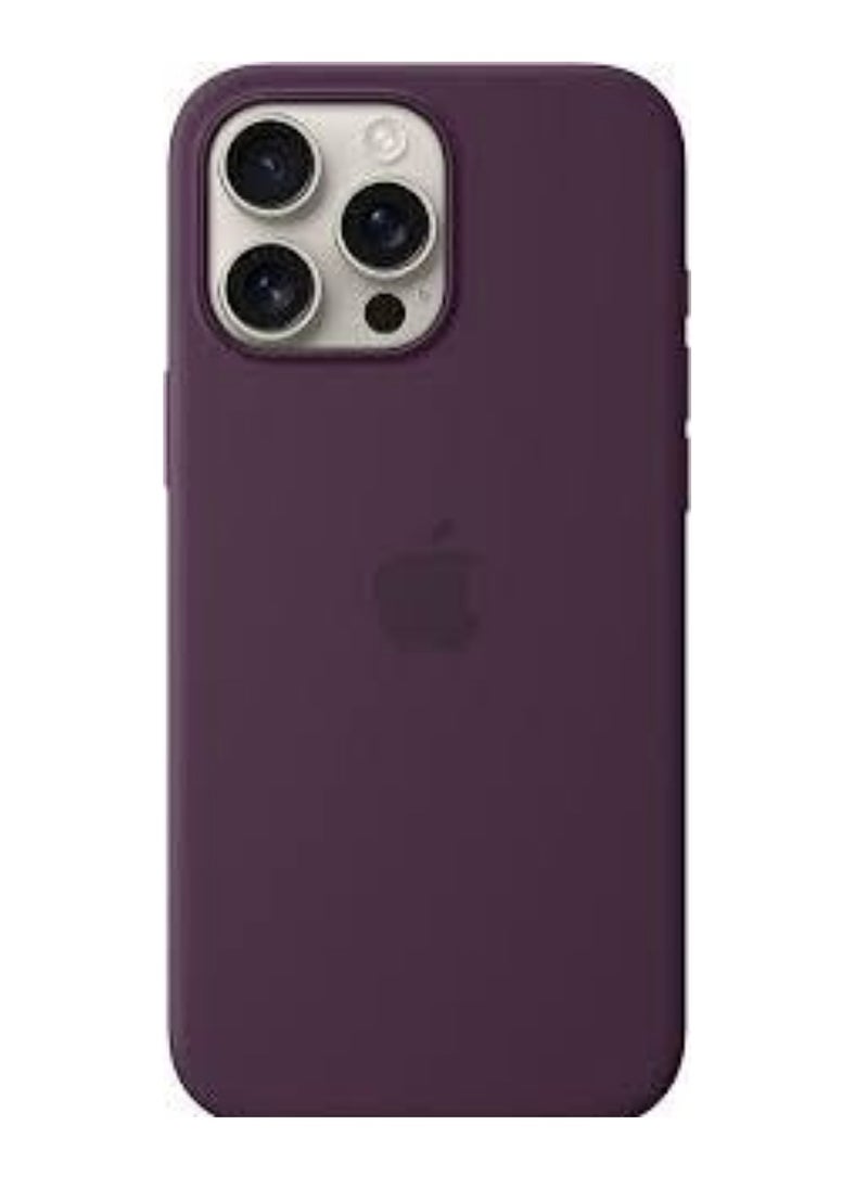 Iphone 16 pro silicon case with megsafe - plum