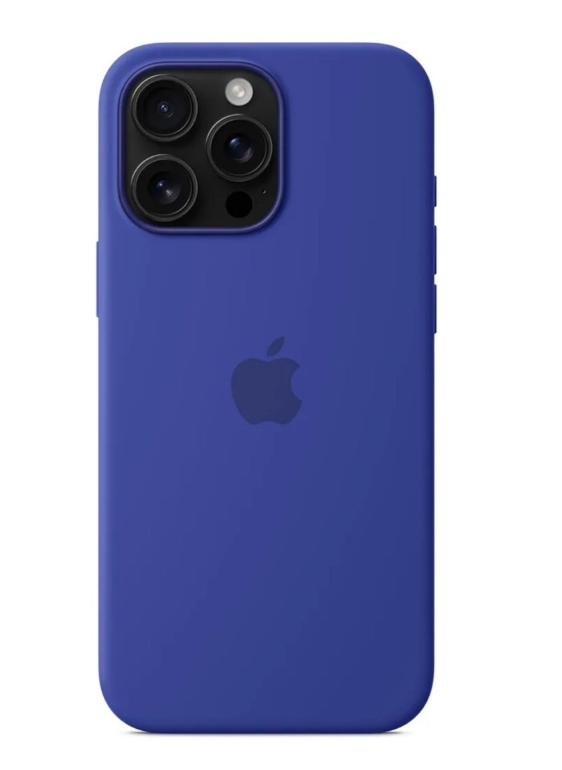 Iphone 16 pro silicon case with magsafe - ultramarine