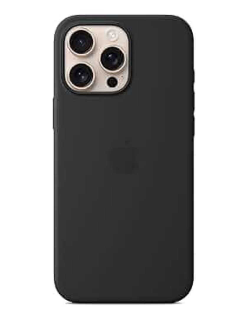 iphone 16 pro max silicone with magsafe -  black