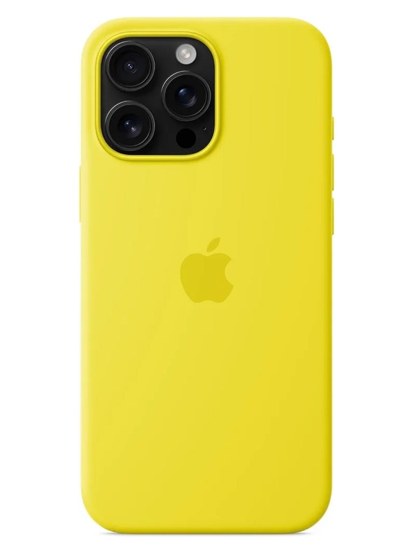 iphone 16 pro max silicone case with magsafe - starfruit