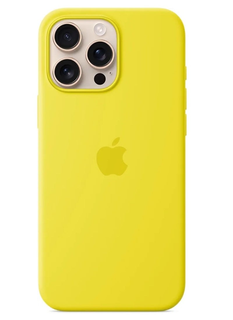 iphone 16 pro max silicone case with magsafe - starfruit