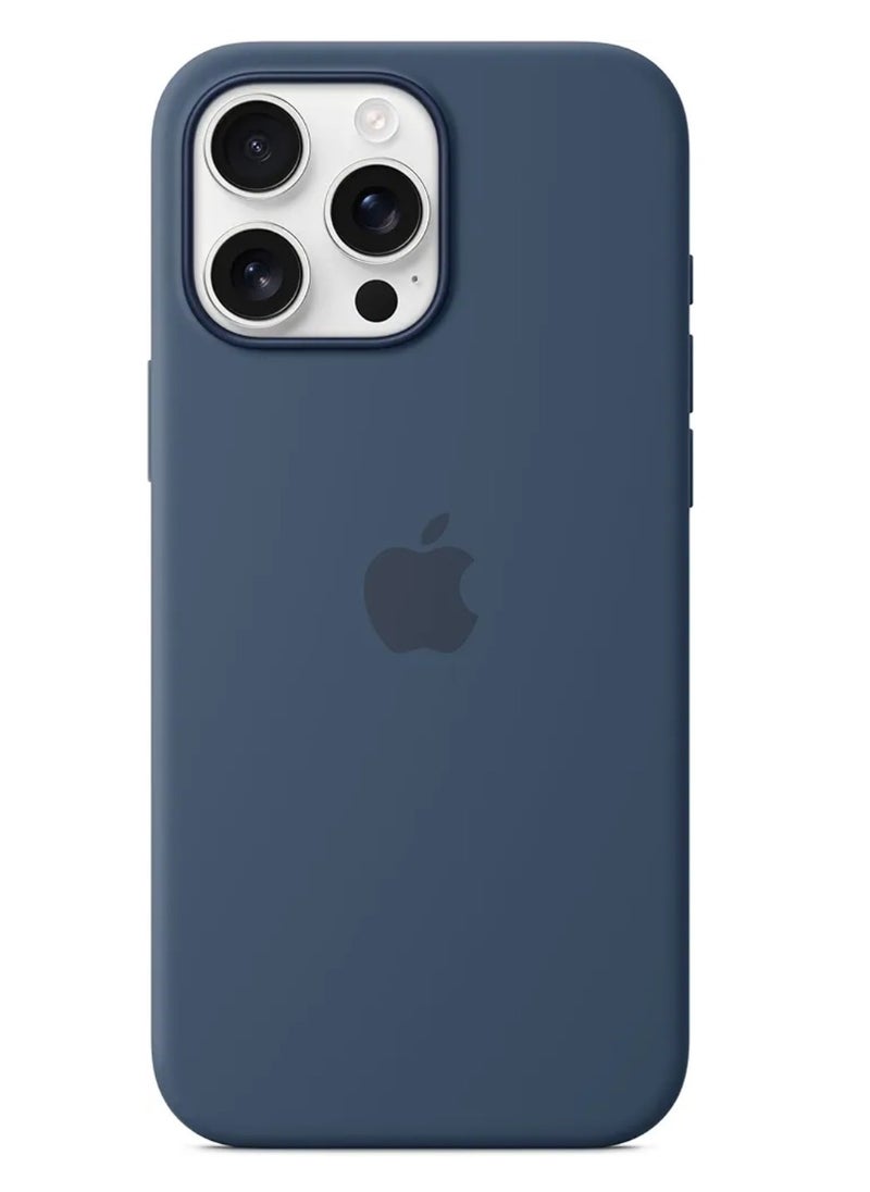 Apple iPhone 16 Pro Max Silicone Case with MagSafe - Denim