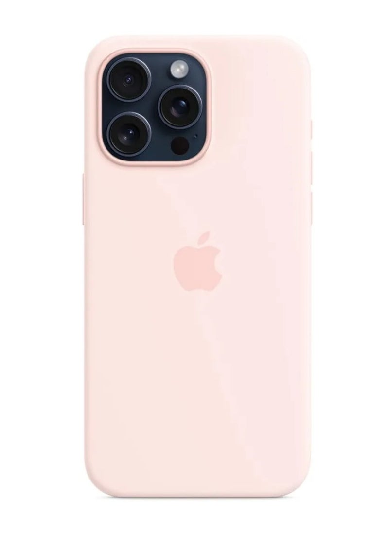 Apple iPhone 15 Pro Max Silicone Case with MagSafe - Light Pink