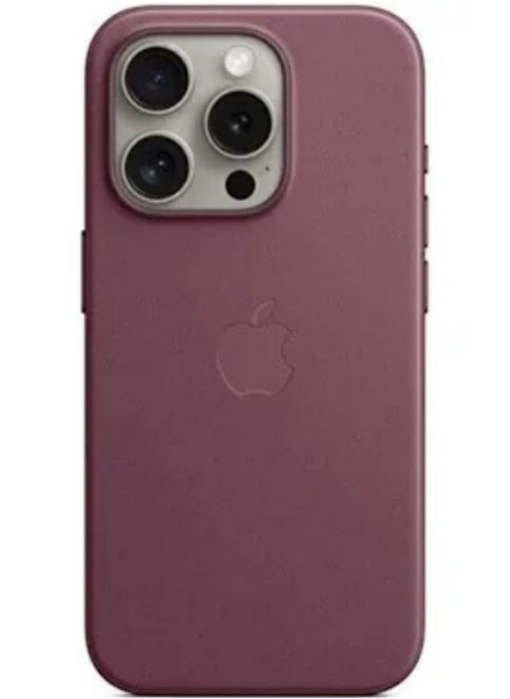 Iphone 16 pro max leather case with magsafe - plum