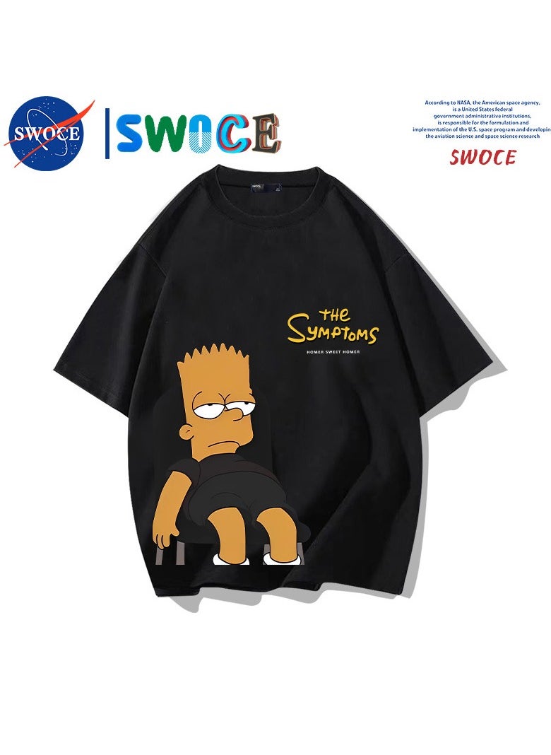 New Fashion Cartoon Anime SWOCE Cotton T-shirt