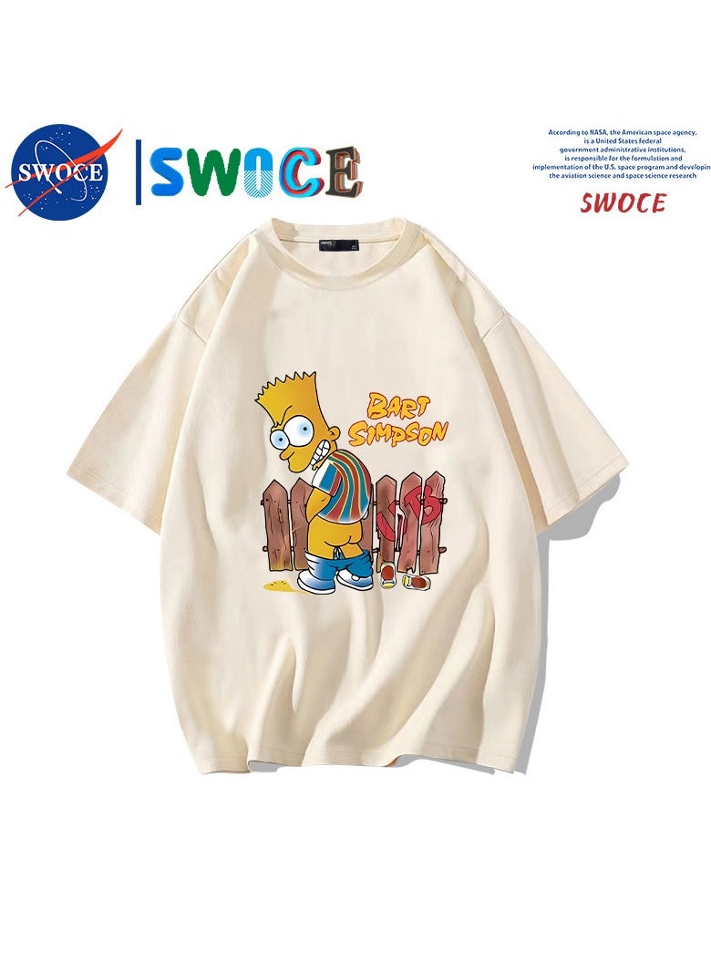 New Fashion Cartoon Anime SWOCE Cotton T-shirt