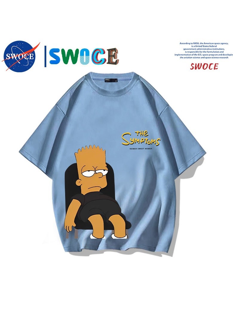 New Fashion Cartoon Anime SWOCE Cotton T-shirt