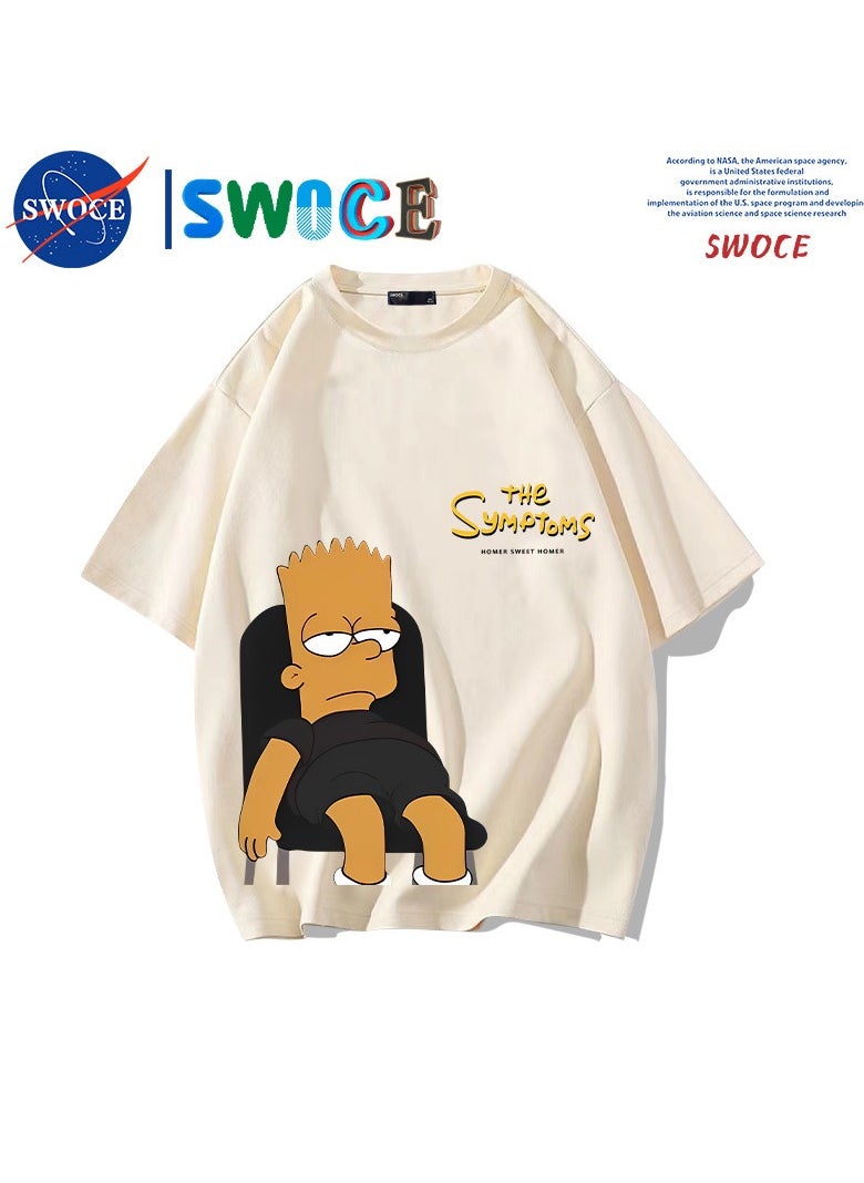 New Fashion Cartoon Anime SWOCE Cotton T-shirt