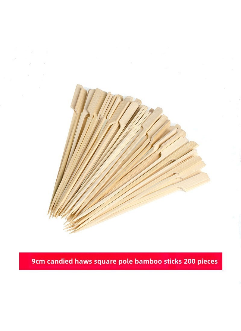 1 x 5 pcs Mini Candied Hawthorn Bamboo Sticks 9cm iron string (200 pieces)