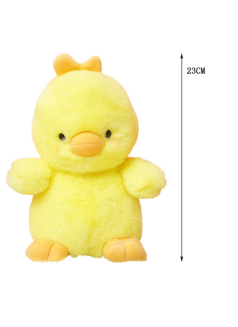 23 CM Cute Little Chicken Plush Toy Soft Stuffed Cartoon Animal Doll For Girls And Boys All Ages Gift