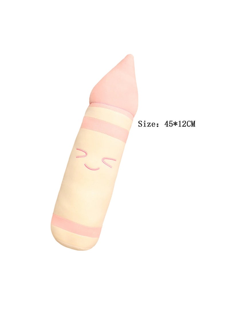 45*12 CM Cute Stationery Plush Toy Soft Stuffed Cartoon Crayon Doll For Girls And Boys All Ages Gift