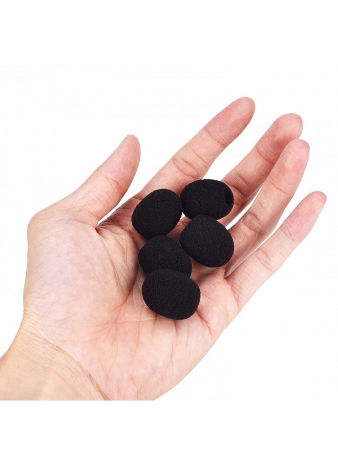 Eboot Lapel Headset Microphone Windscreens, Foam Microphone Covers, Mini Size, 15 Pack