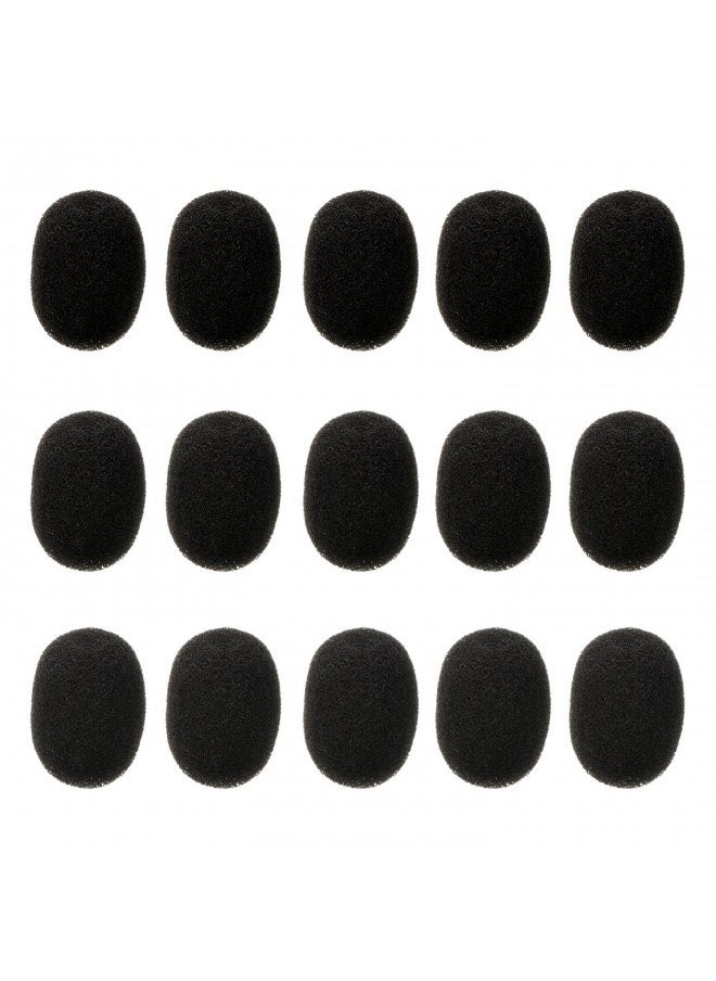 Eboot Lapel Headset Microphone Windscreens, Foam Microphone Covers, Mini Size, 15 Pack