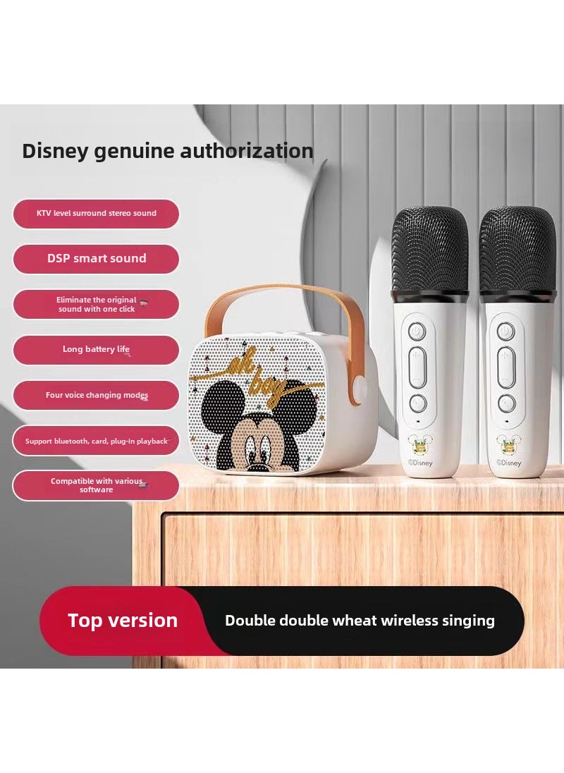 Disney Kids Bluetooth Karaoke Microphone Speaker TDA2 Mickey [One Drag Two]]