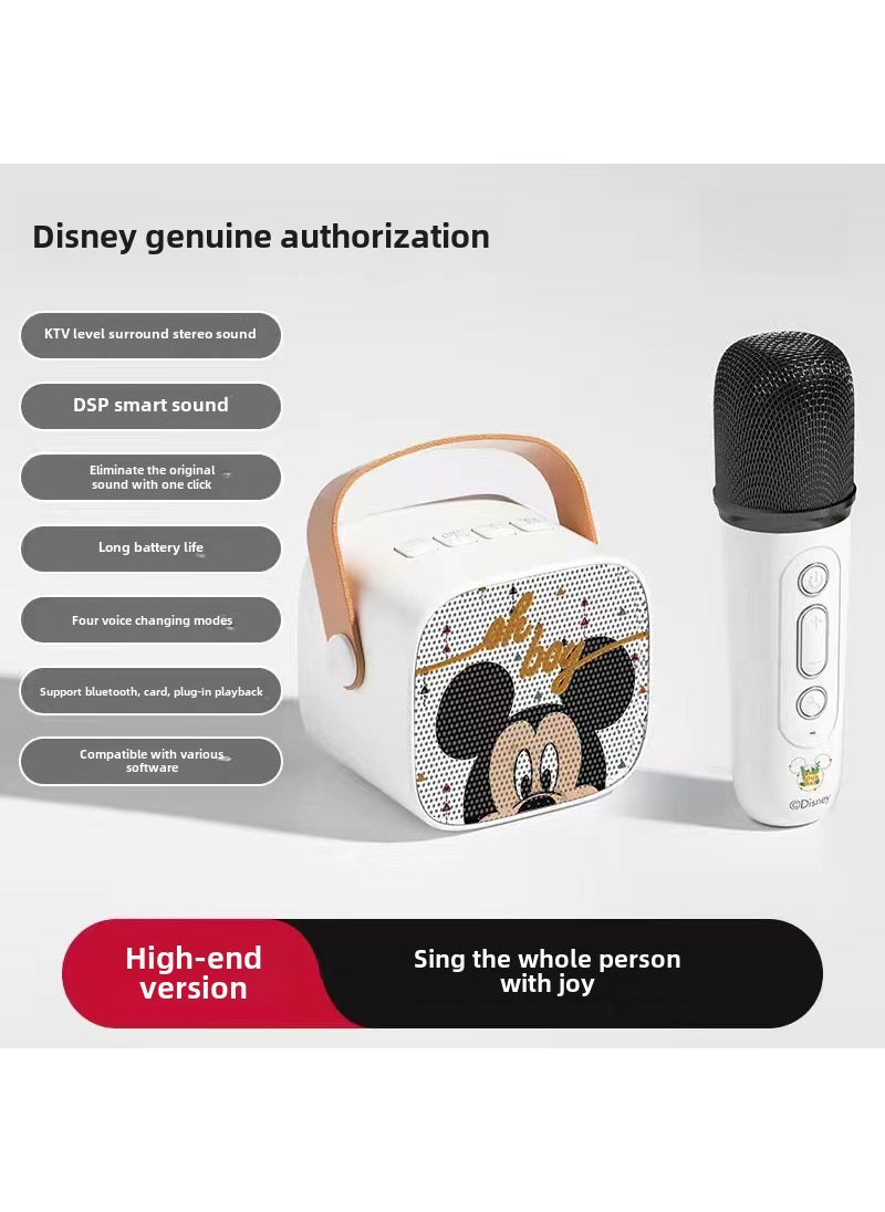 Disney Kids Bluetooth Karaoke Microphone Speaker TDA1 Mickey [one drag one]]