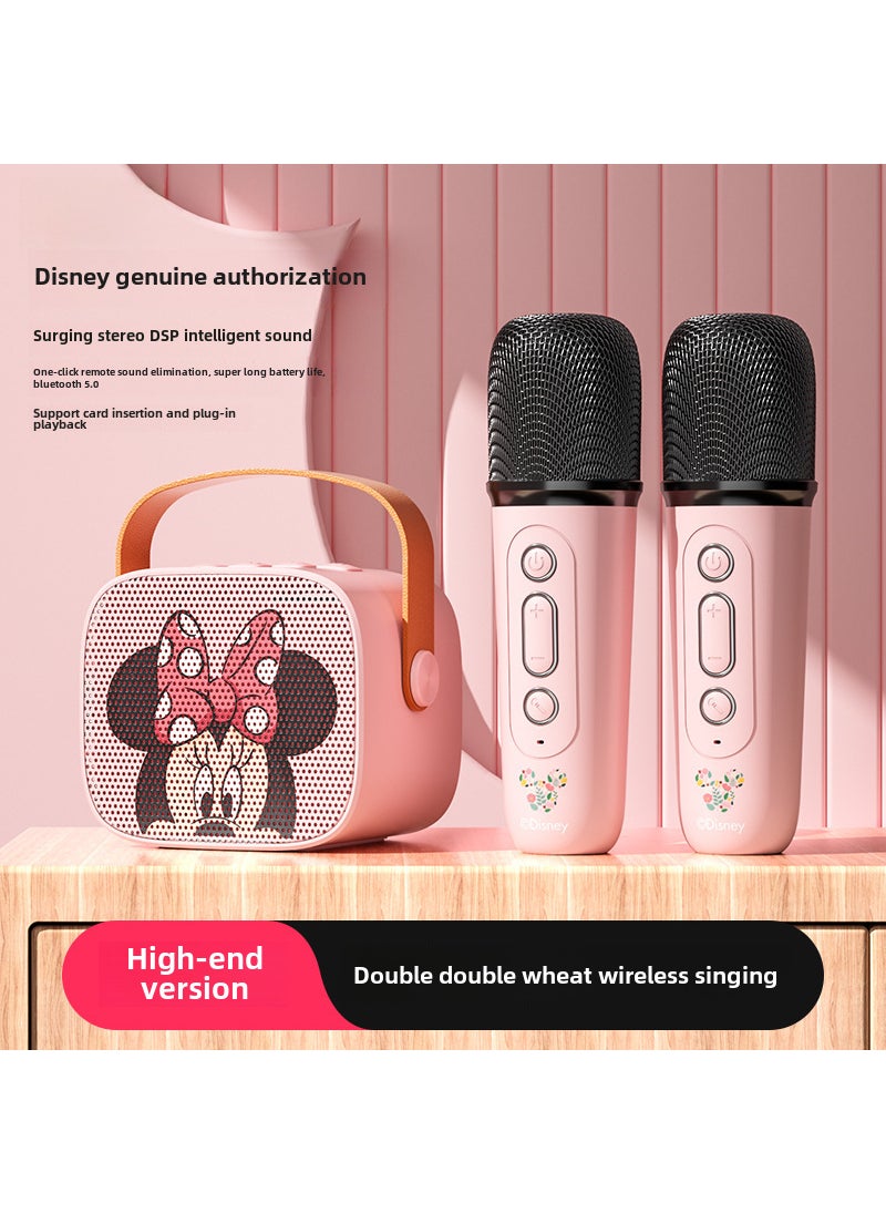 Disney Kids Bluetooth Karaoke Microphone Speaker TDA2 Minnie [one drag two]]