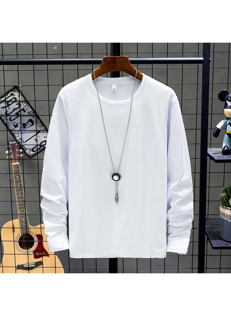 Mens Trendy Sweatshirt Casual Set Spring Autumn white t