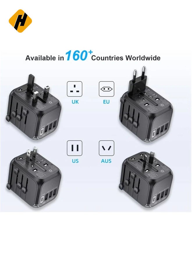Universal adapter worldwide charger for UK/EU/US/AUS plug