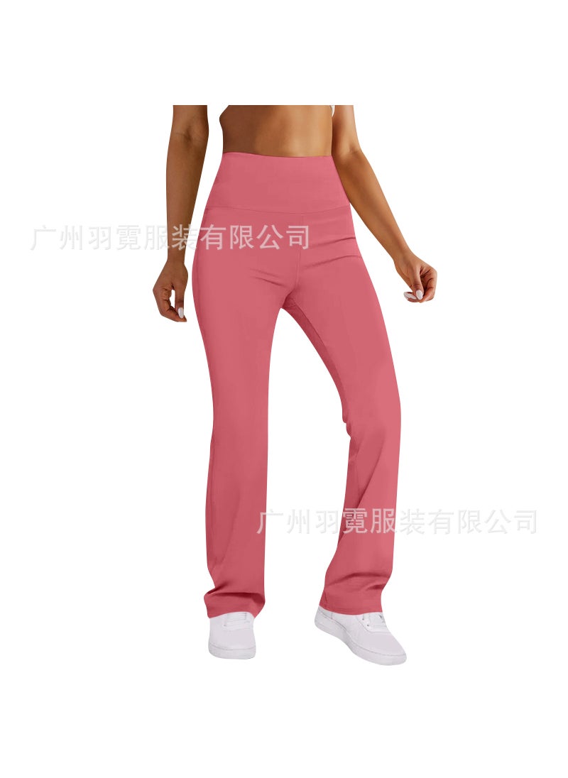 1 x 5 pcs 2024 Spring Casual Quick-Dry Wide-Leg Pants for Women Peach 33#