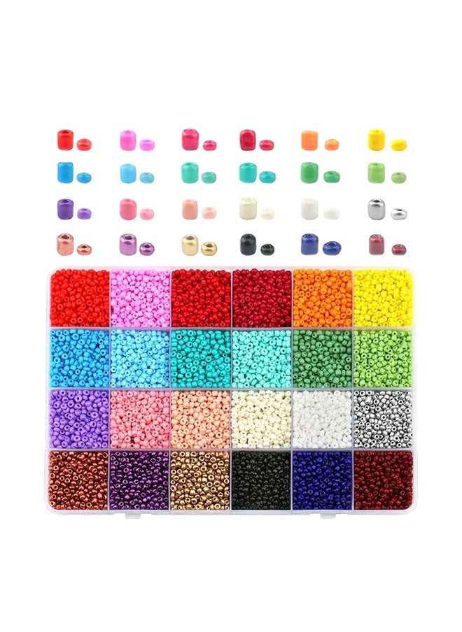 10000-Piece Opaque Glass Seed Beads Kit