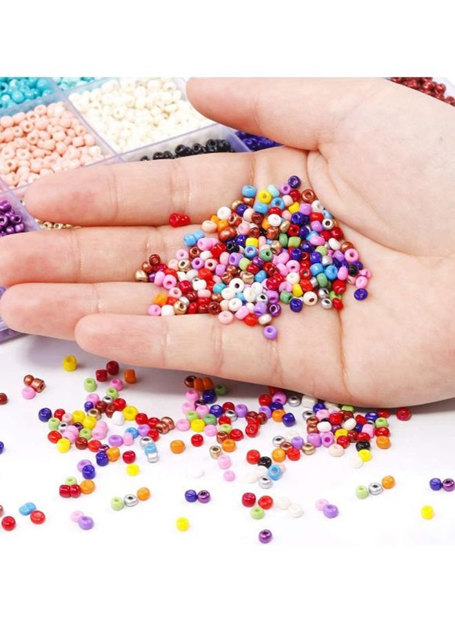 10000-Piece Opaque Glass Seed Beads Kit