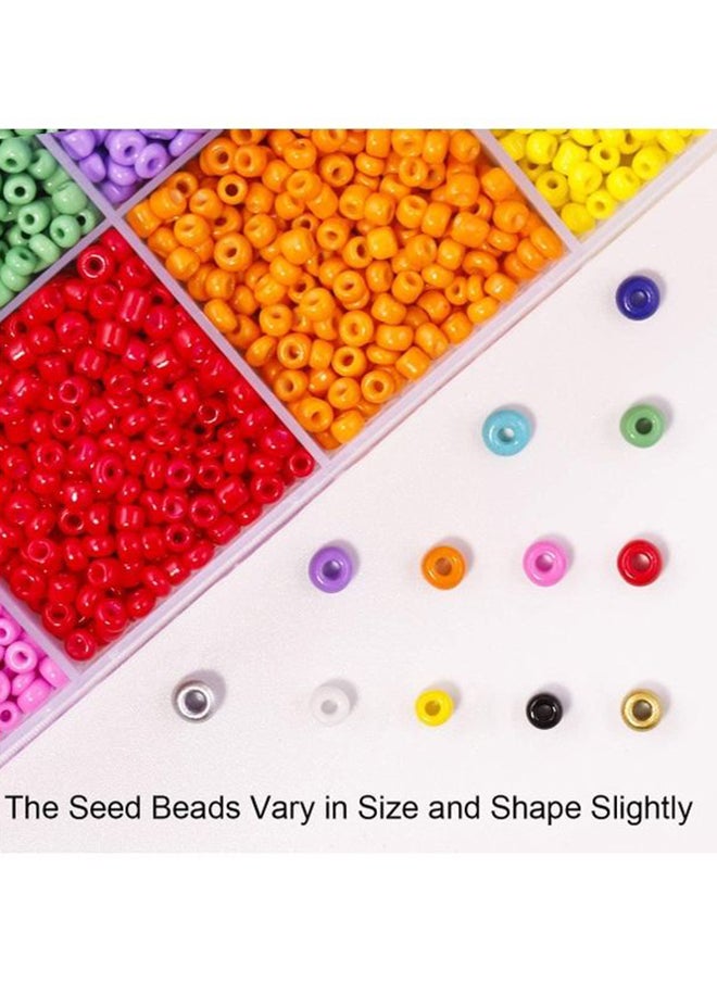 10000-Piece Opaque Glass Seed Beads Kit