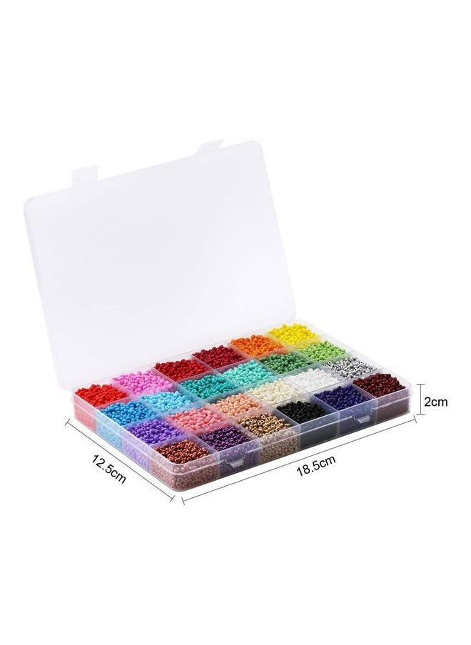 10000-Piece Opaque Glass Seed Beads Kit