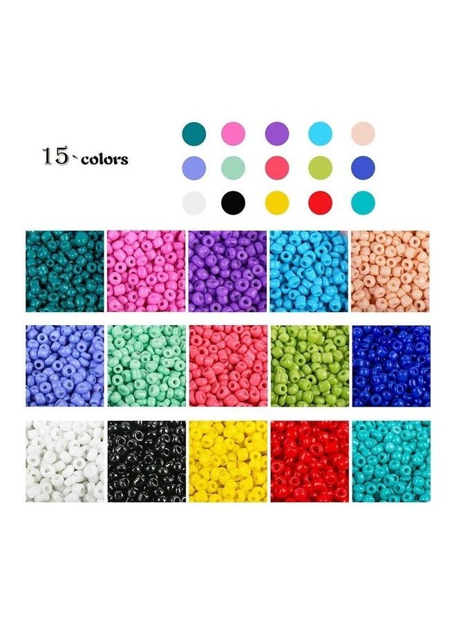 15000-Piece Glass Seed Beads Kit