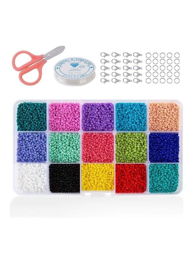 15000-Piece Glass Seed Beads Kit